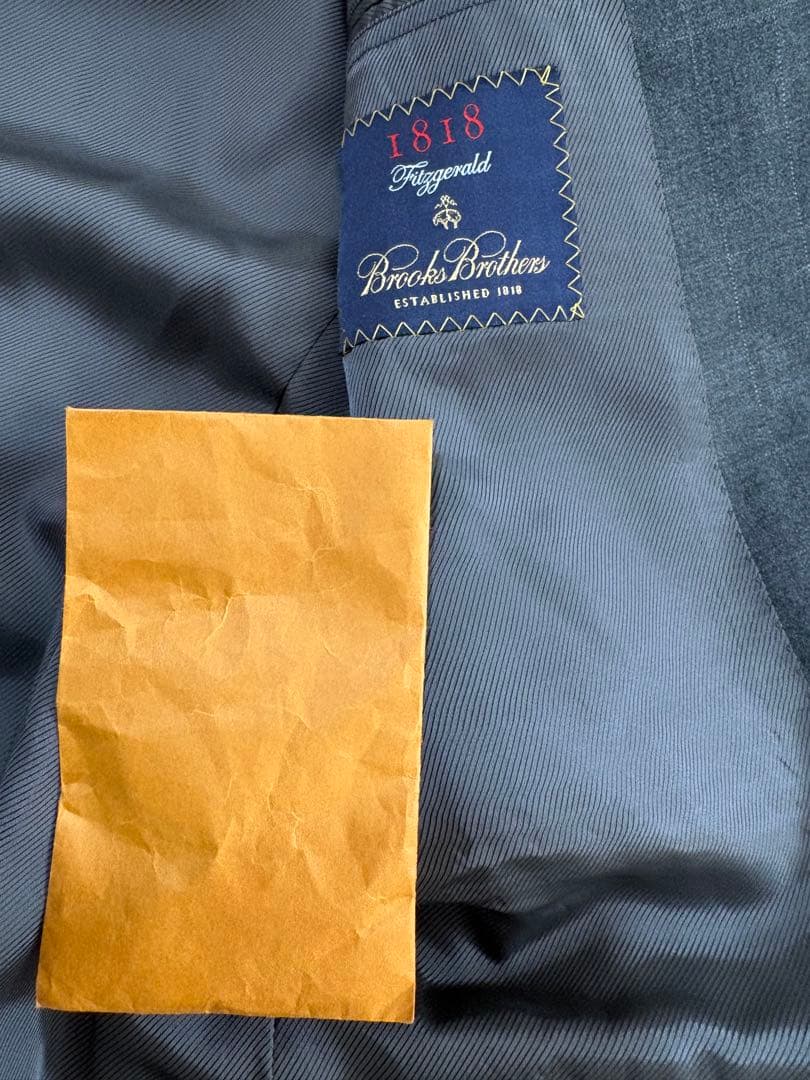 未使用　ブルックスブラザーズ　ウールフランネル　フィッツジェラルド　スーツ　39