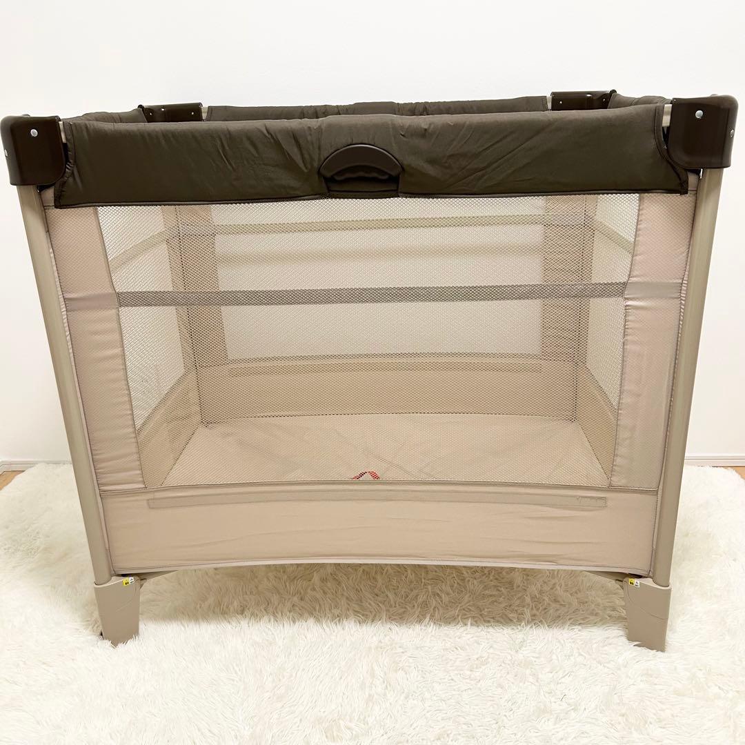 【美品】Aprica ココネルエアー 折り畳み ミニベビーベッド ポータブル