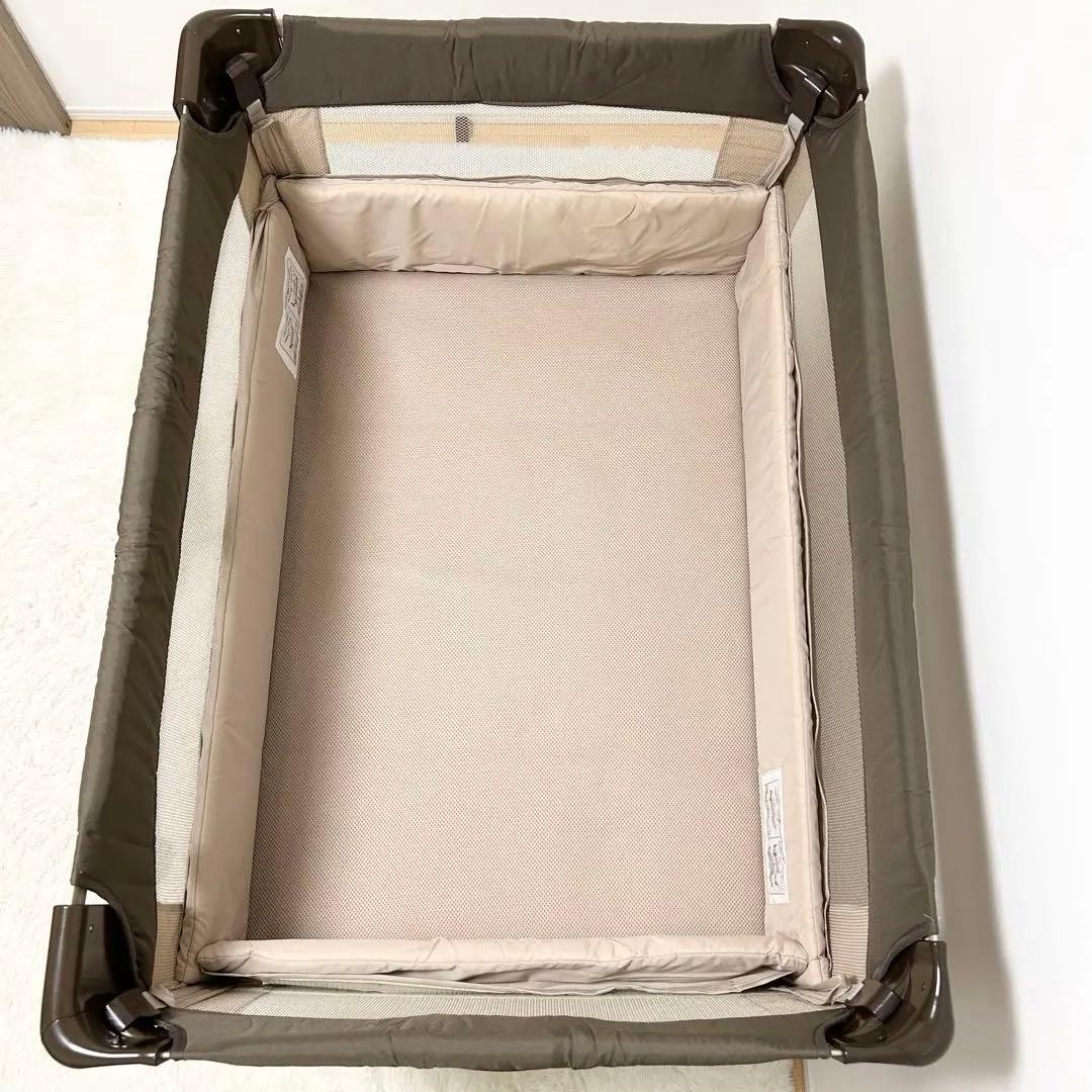 【美品】Aprica ココネルエアー 折り畳み ミニベビーベッド ポータブル