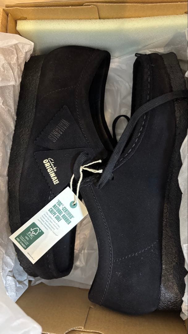 【早い者勝ち】Clarks originals ワラビー Wallabee 黒