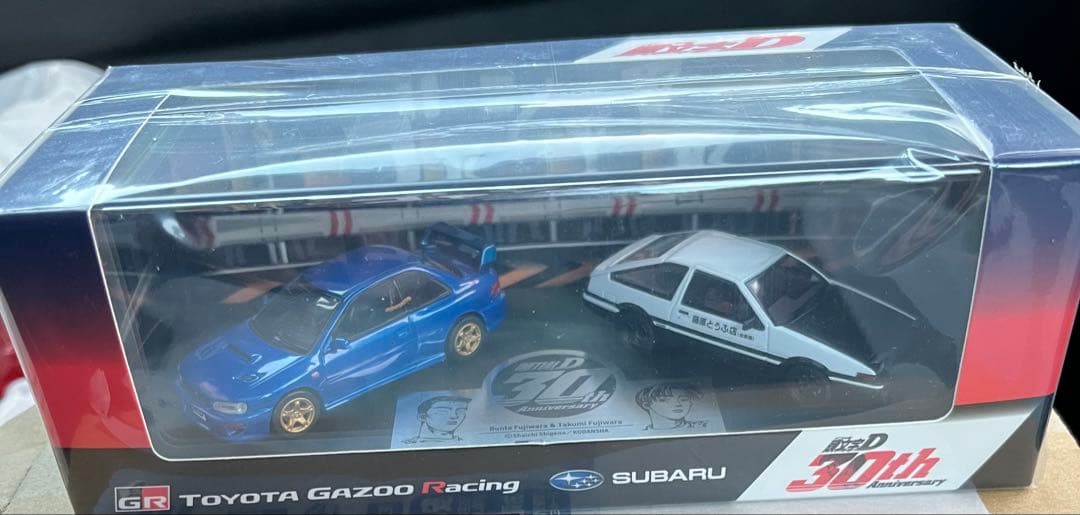 1500台限定・サイン入】頭文字D 30周年 1/64 トレノ&インプレッサ