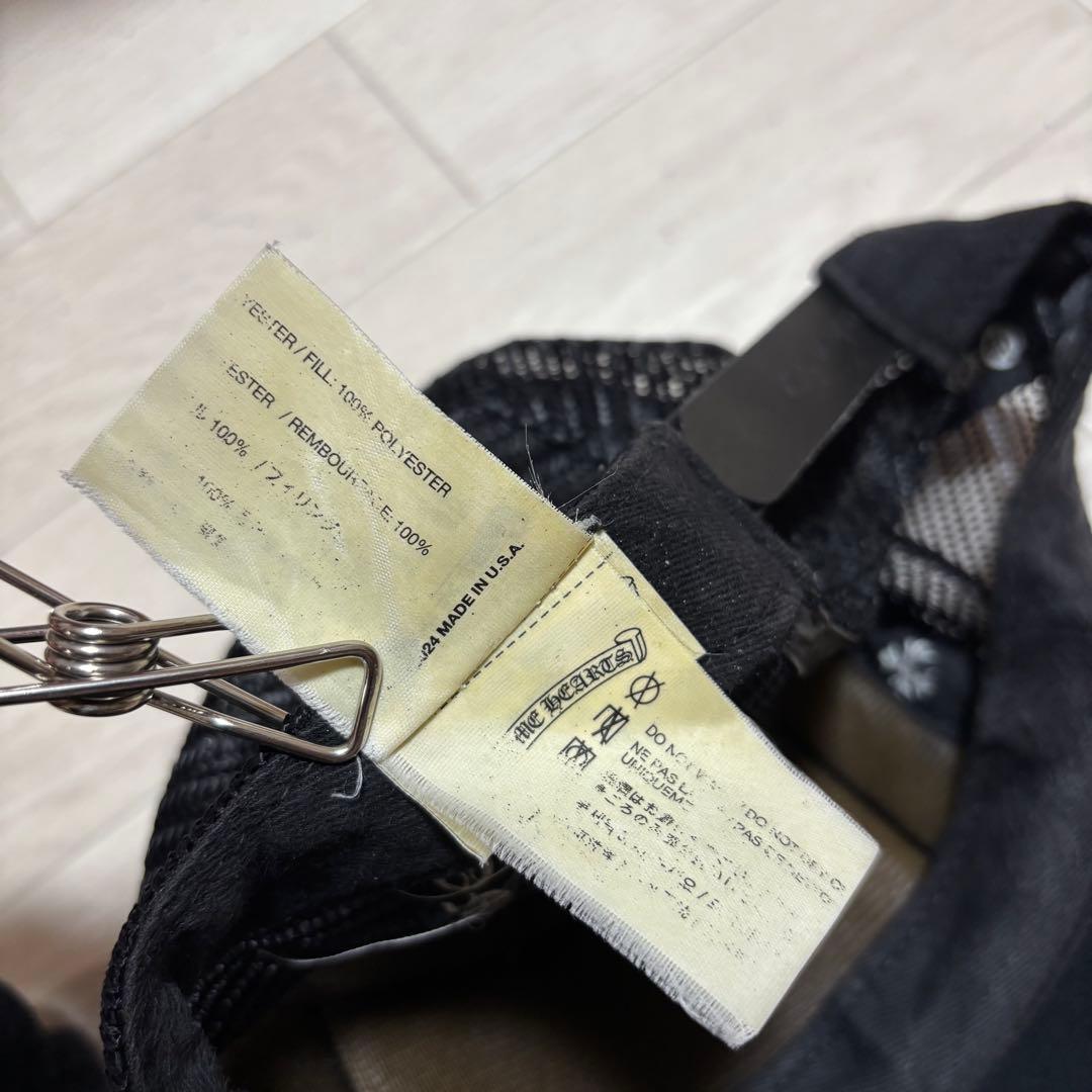 クロムハーツ　Chrome Hearts ブラック メッシュキャップ　4CH11