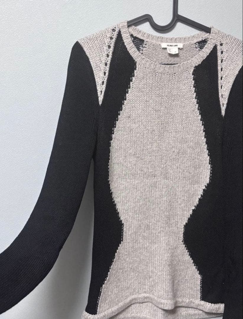 HELMUT LANG グレー/ブラック セーター P