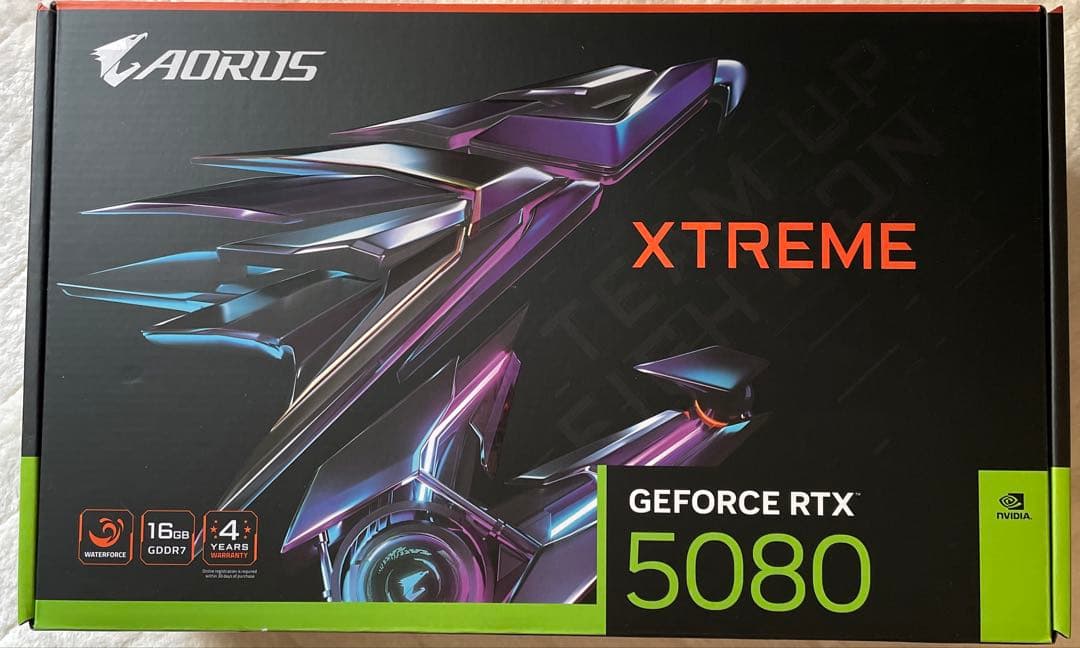 新品 GIGABYTE NVIDIA RTX5080 GDDR 16GB