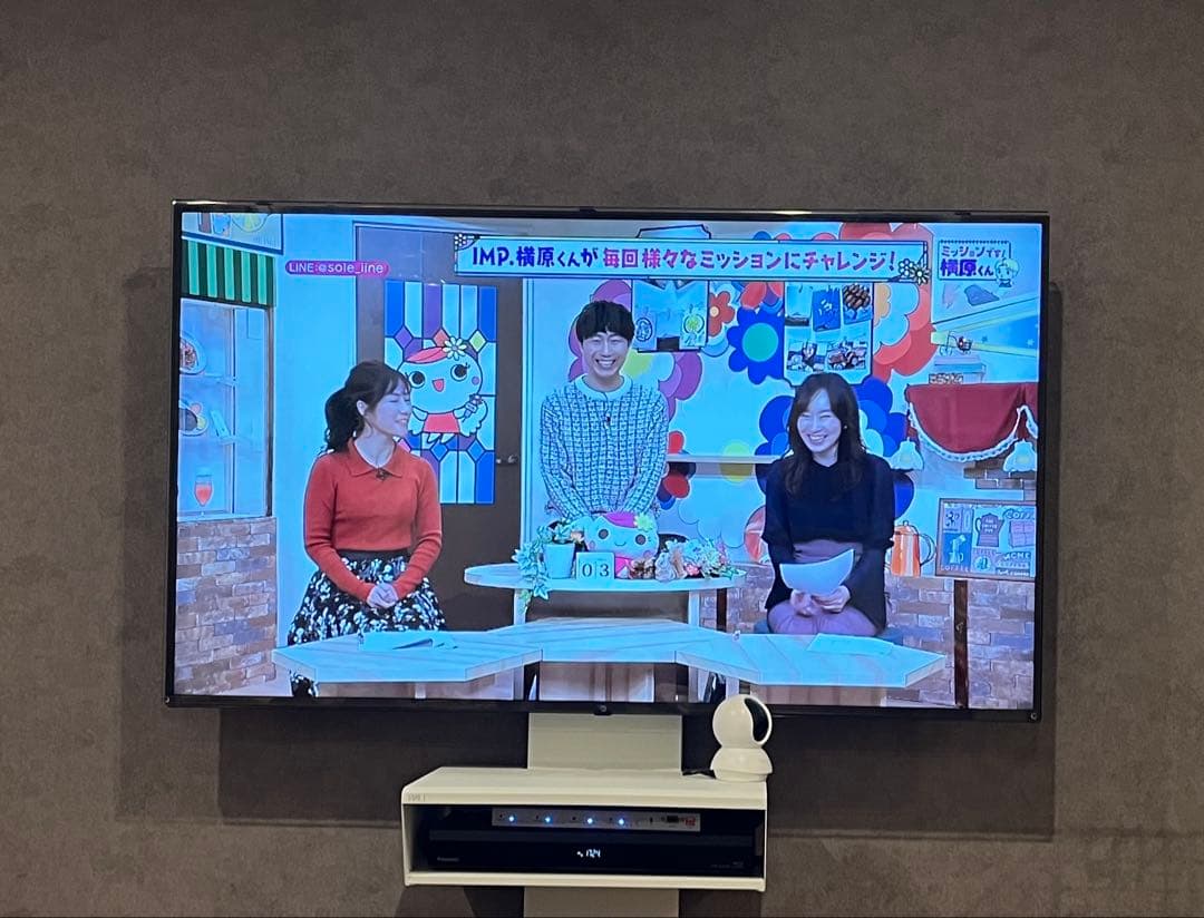 LG製4K液晶テレビ　2022年製　55インチ　保護パネル付き