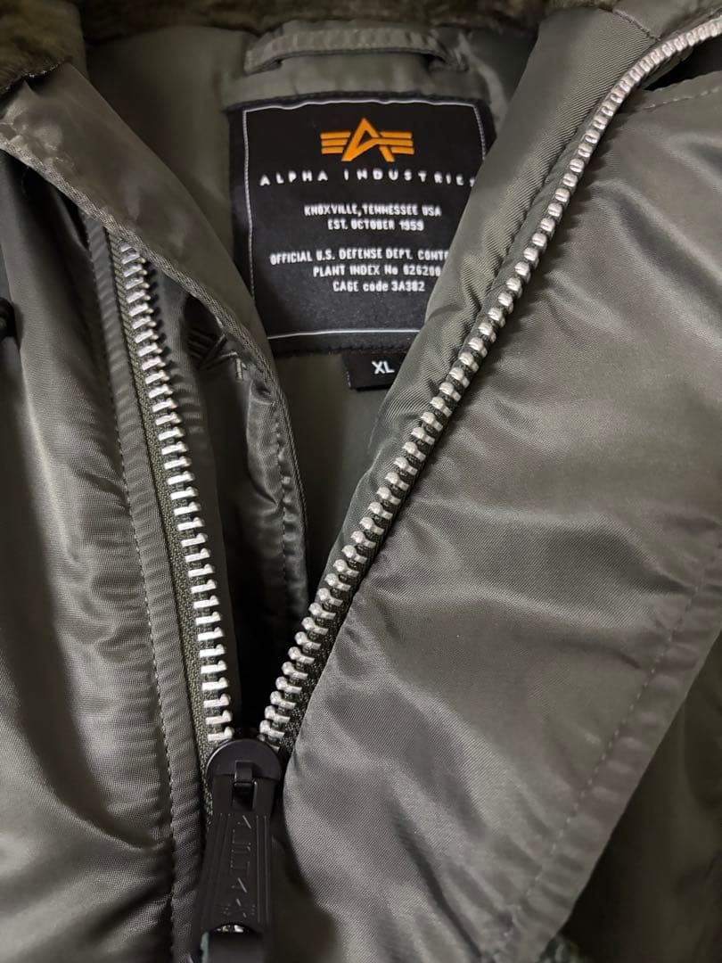 ALPHA N-3B セージグリーン XL 新品同様