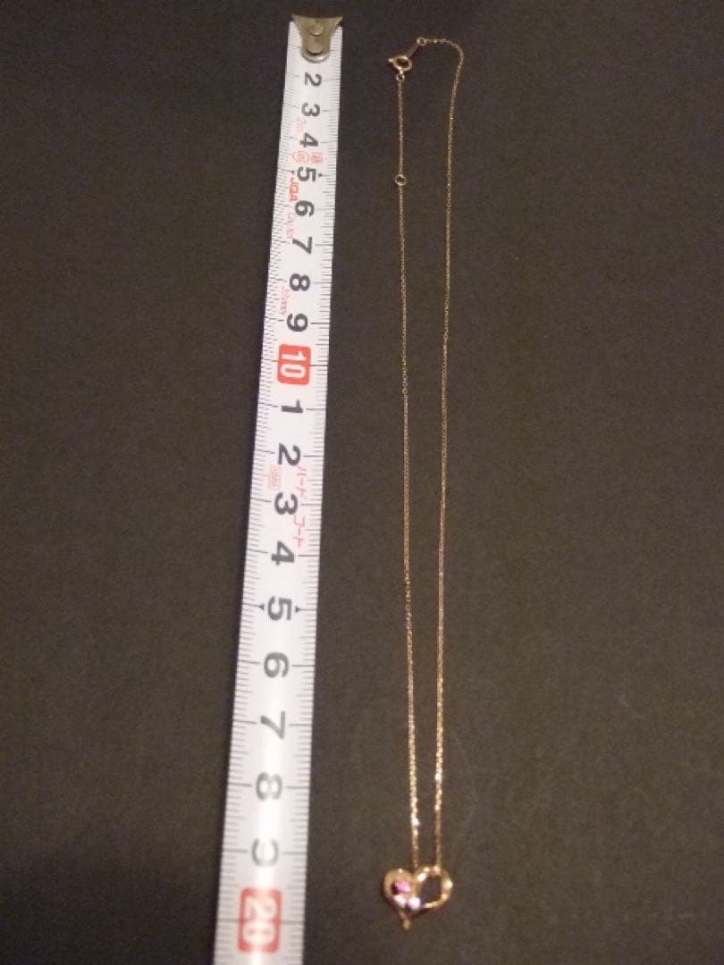 ベリテ　キレイニ　ネックレス　K10 ダイヤモンド　ピンクサファイア