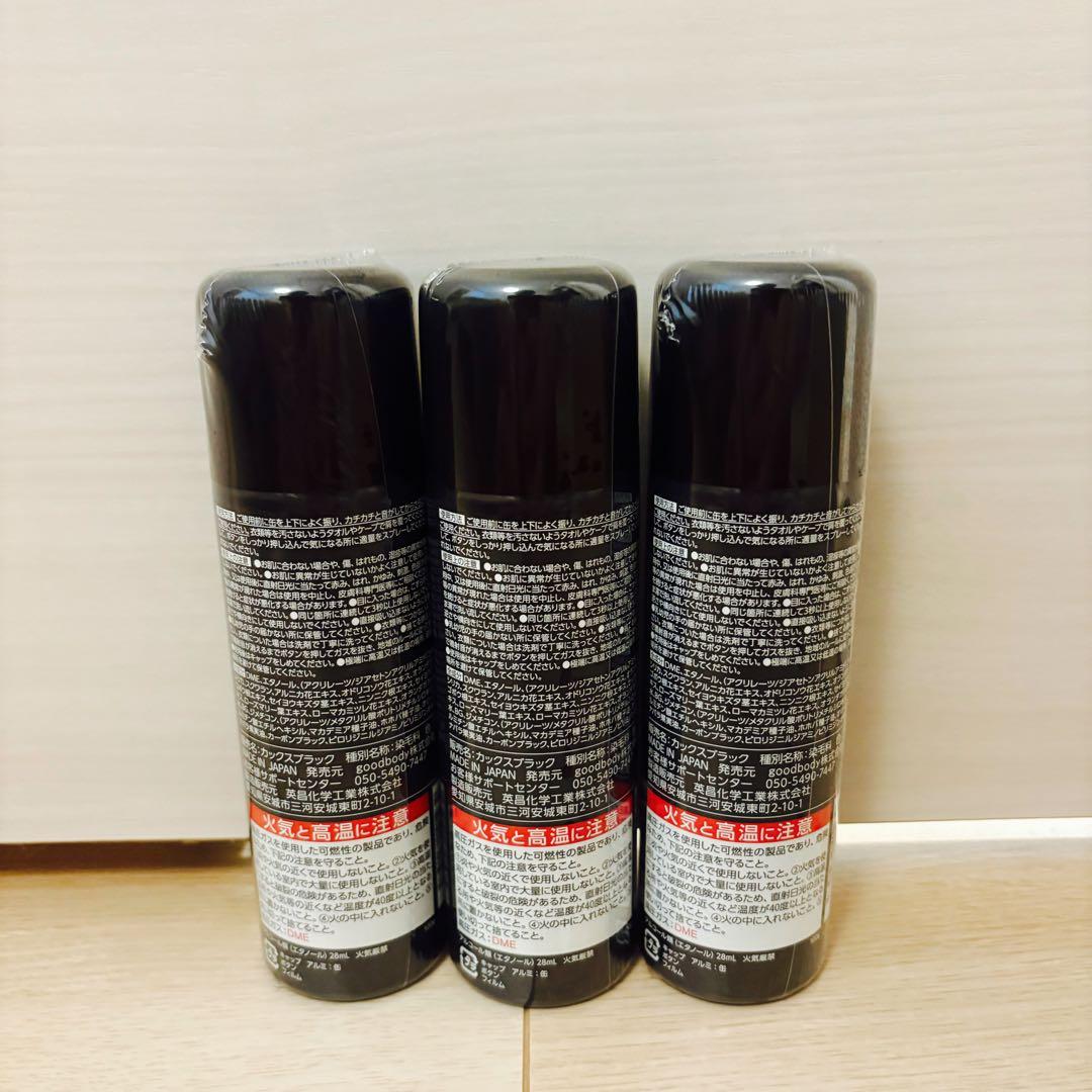 CAX カックス ブラック ヘアスプレー 100g 3本セット