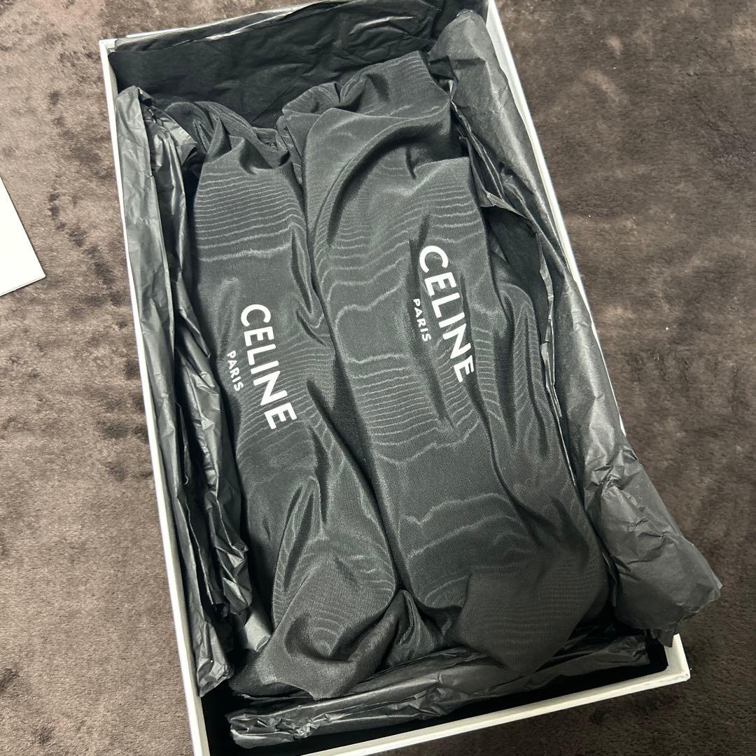 CELINE ブラック フリンジローファー