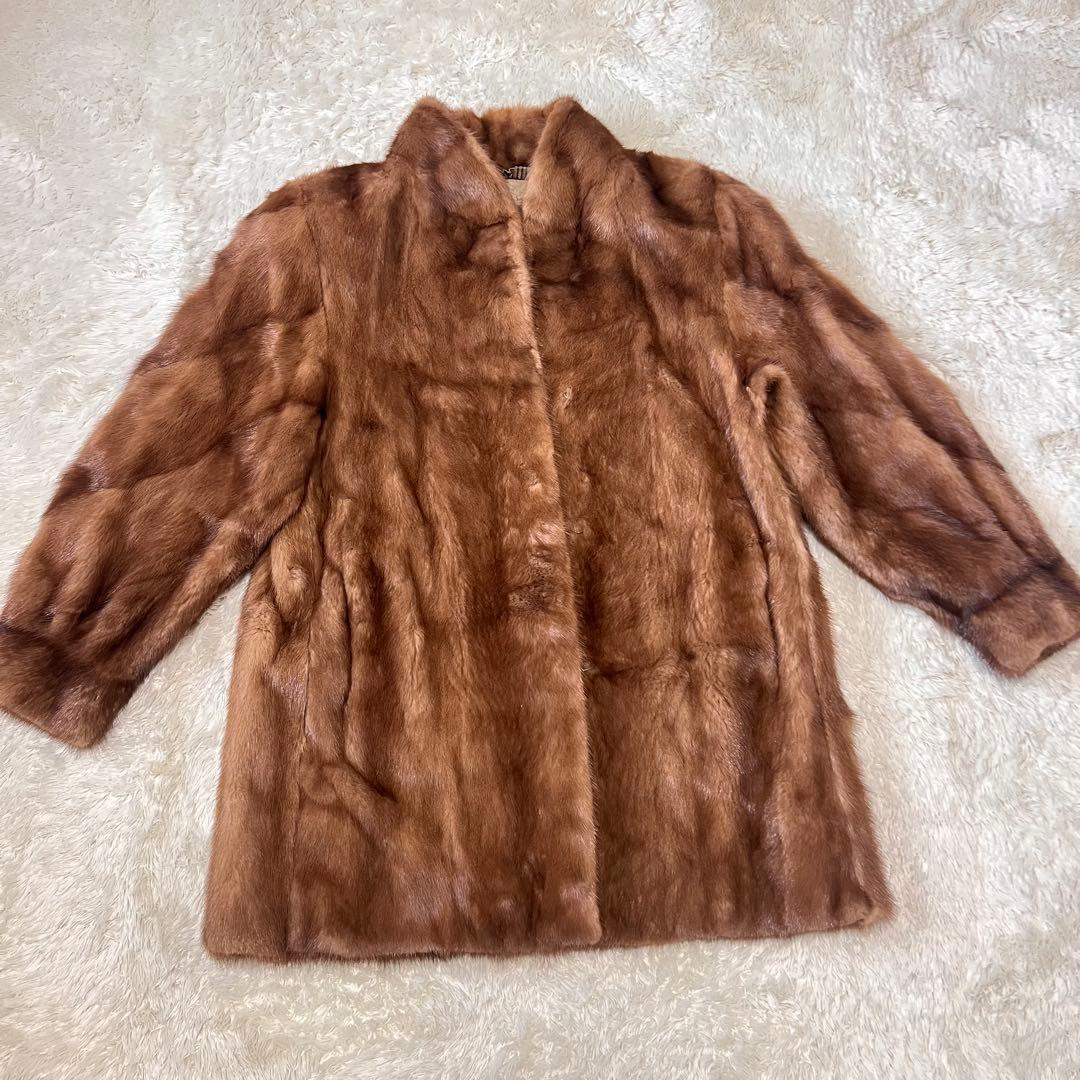 Belle Vison SAGA MINK ファーコート ミンク 毛皮 ブラウン