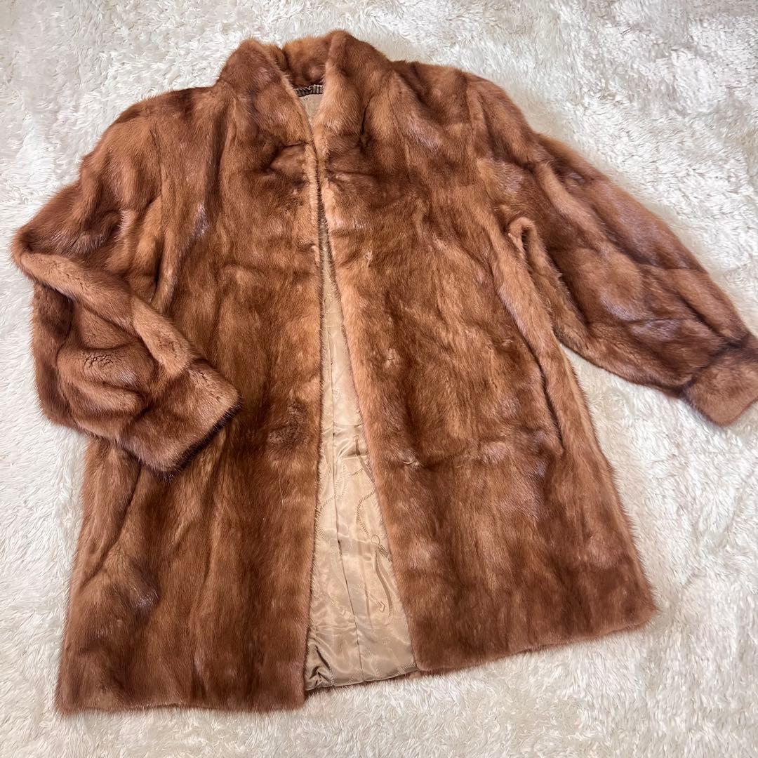 Belle Vison SAGA MINK ファーコート ミンク 毛皮 ブラウン