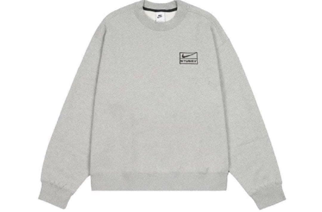 Nike stussyグレー スウェットMサイズ