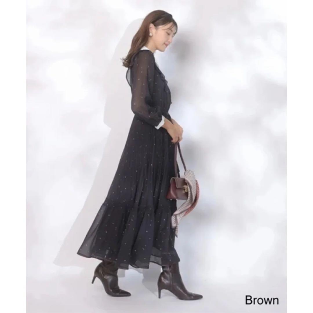 ジャスグリッティー スノードットプリントワンピース