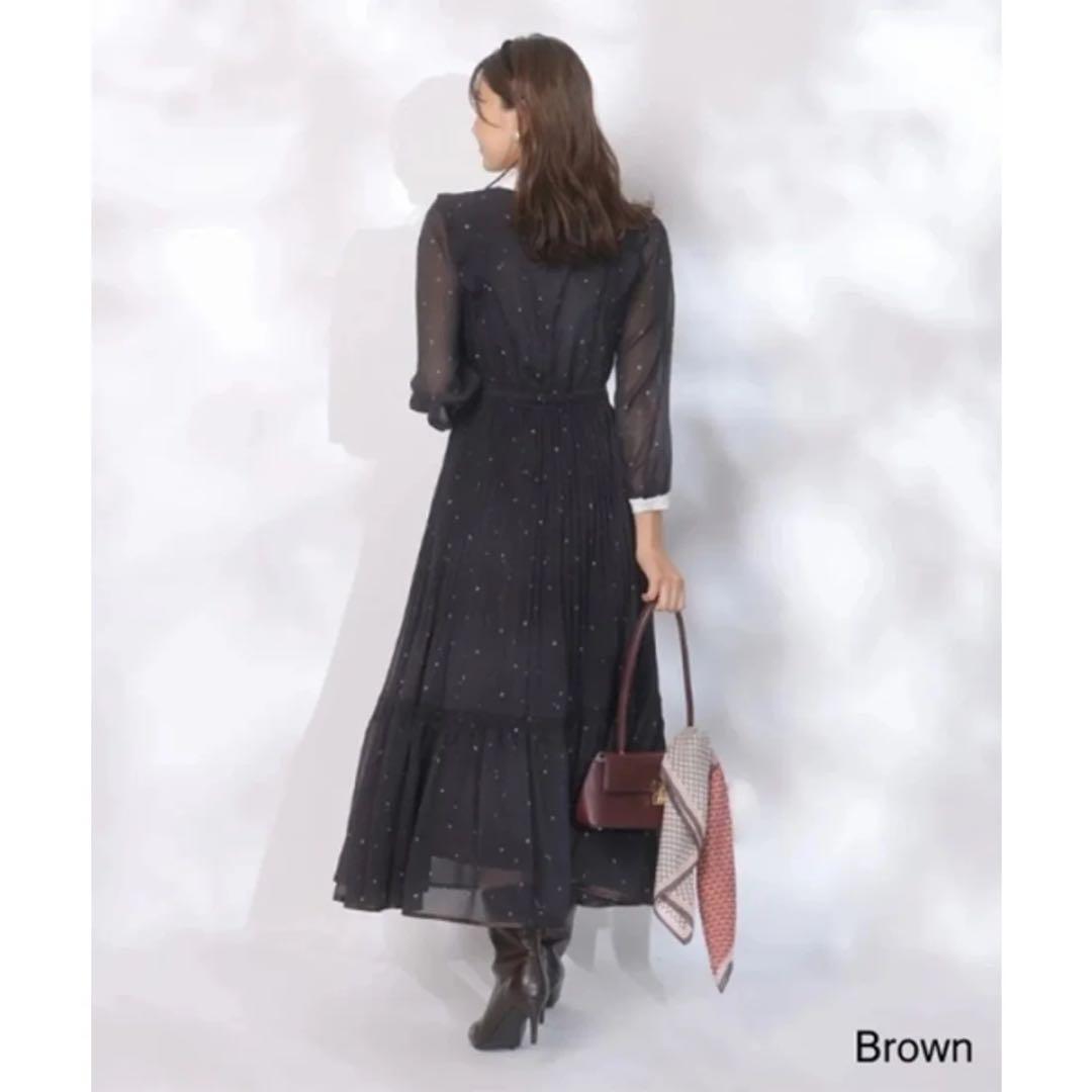 ジャスグリッティー スノードットプリントワンピース