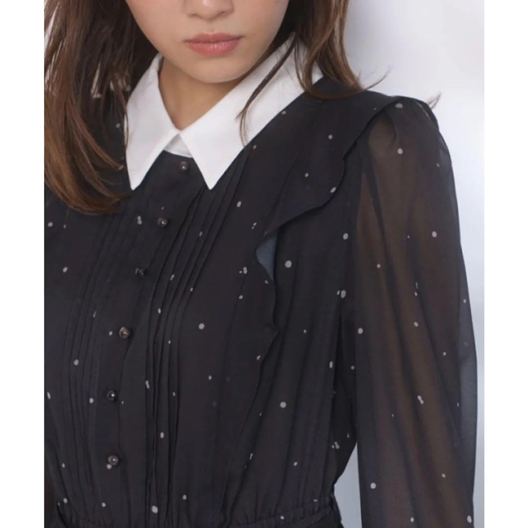 ジャスグリッティー スノードットプリントワンピース