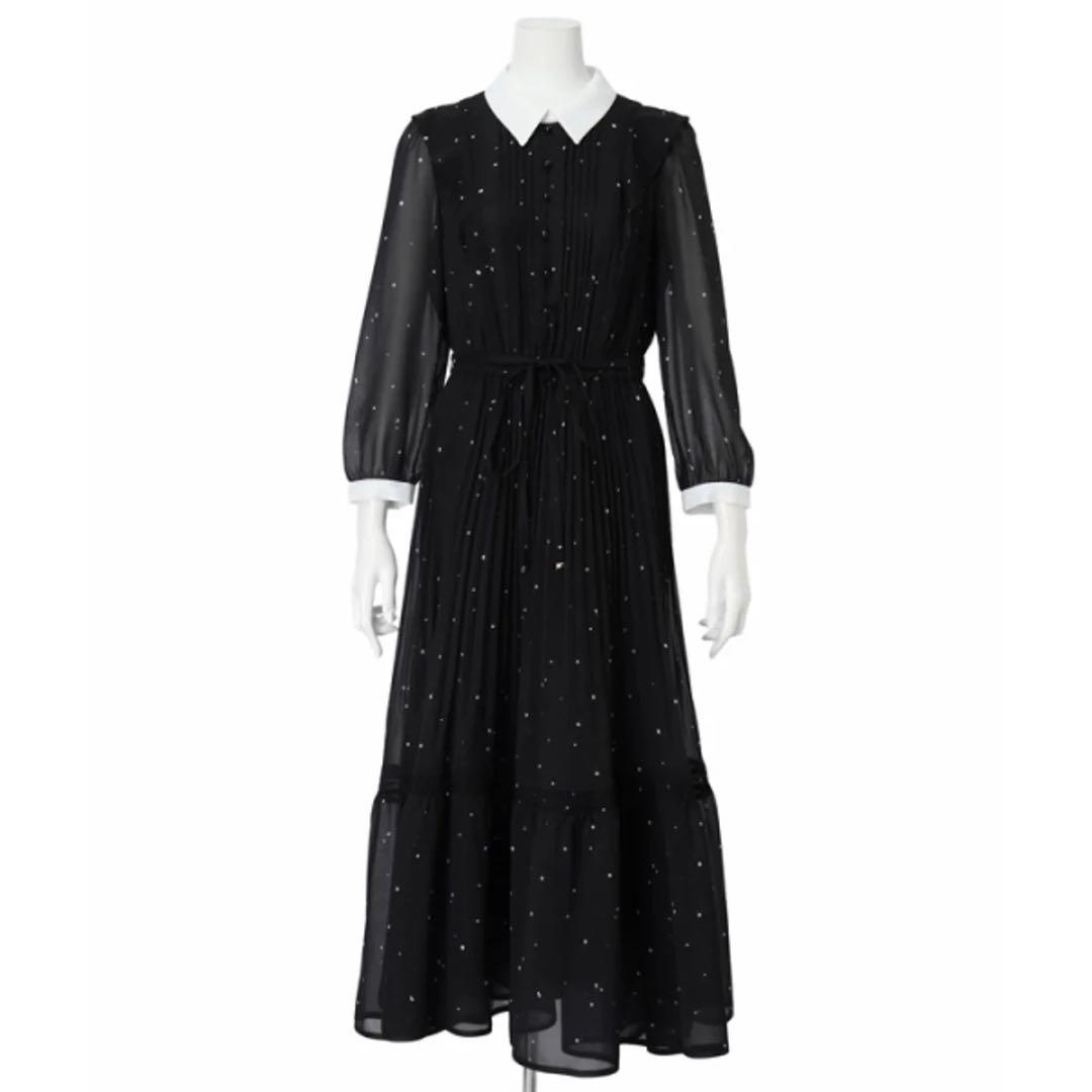 ジャスグリッティー スノードットプリントワンピース