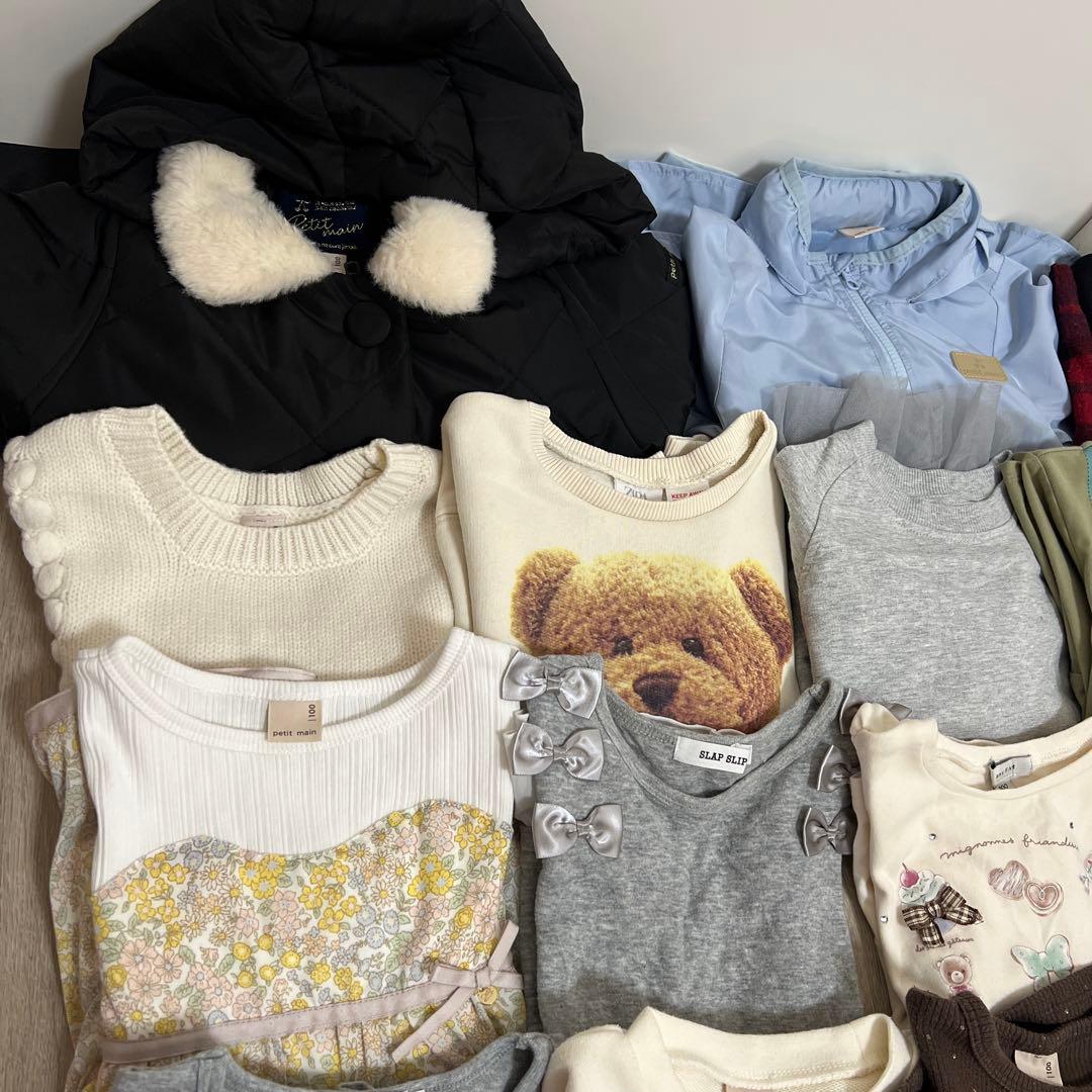 ひ*ぃ様 女の子　秋冬服　まとめ売り　100サイズ　48点
