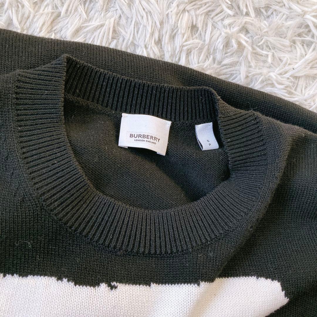 【入手困難】BURBERRY バーバリー　LOVEニット　セーター　黒　Sサイズ