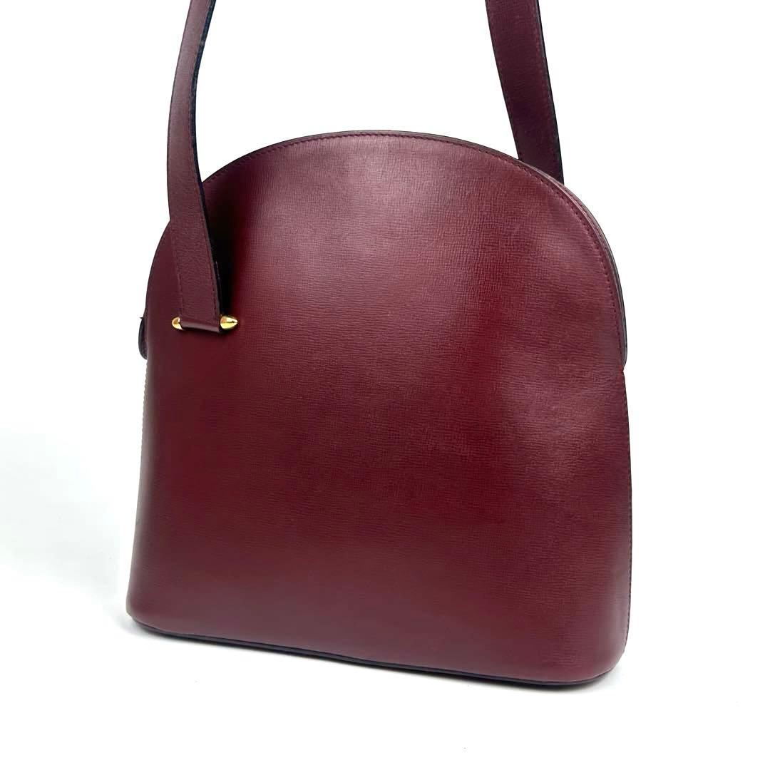 なみちゃん カルティエ ショルダーバッグ マストライン ゴールド金具