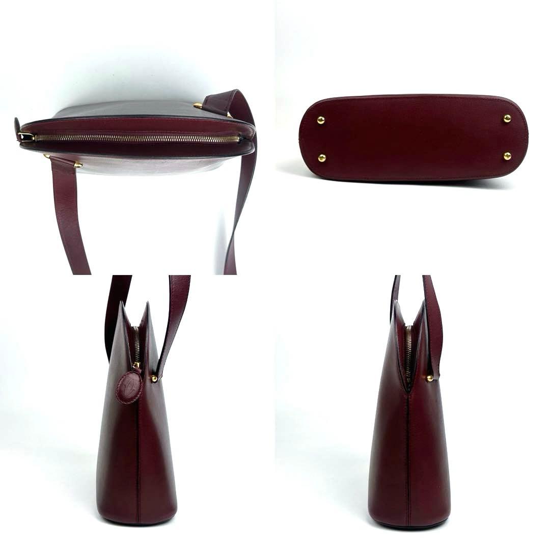 なみちゃん カルティエ ショルダーバッグ マストライン ゴールド金具