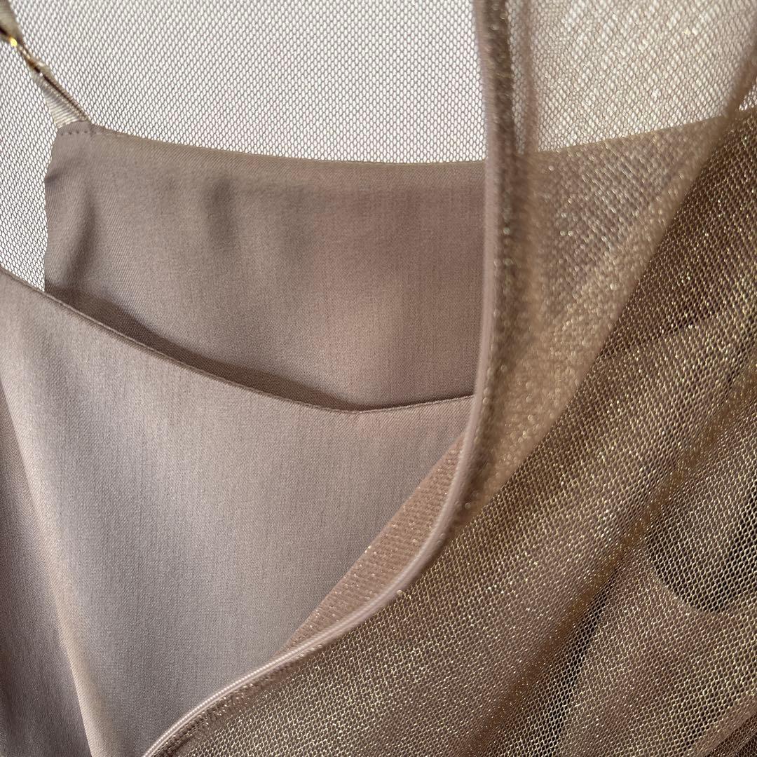 【値下げしました】ブラウン ロングスリーブ ドレス Kaene 100535