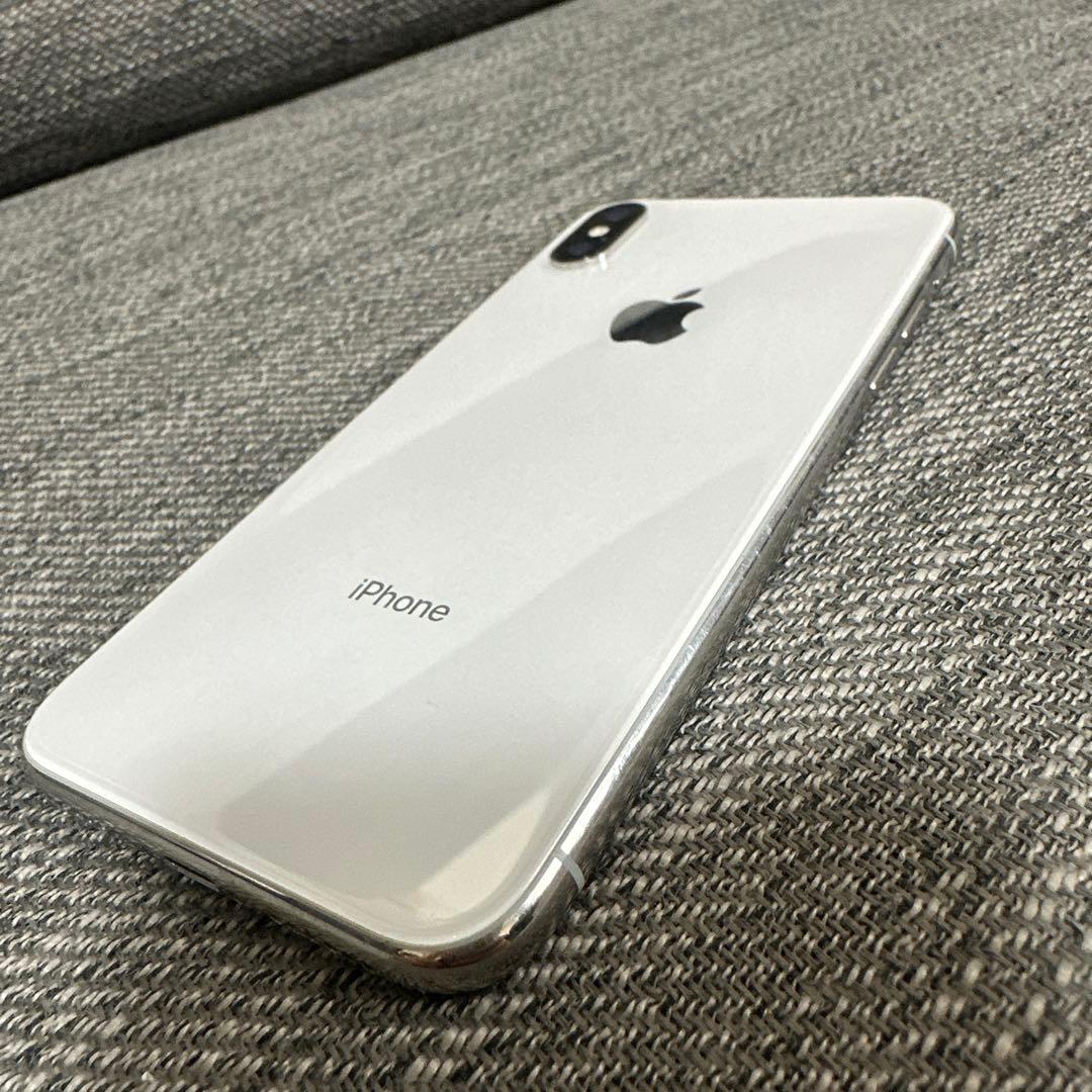 Apple iPhone Ⅹ 256GB シルバー 箱付き 初期化済み