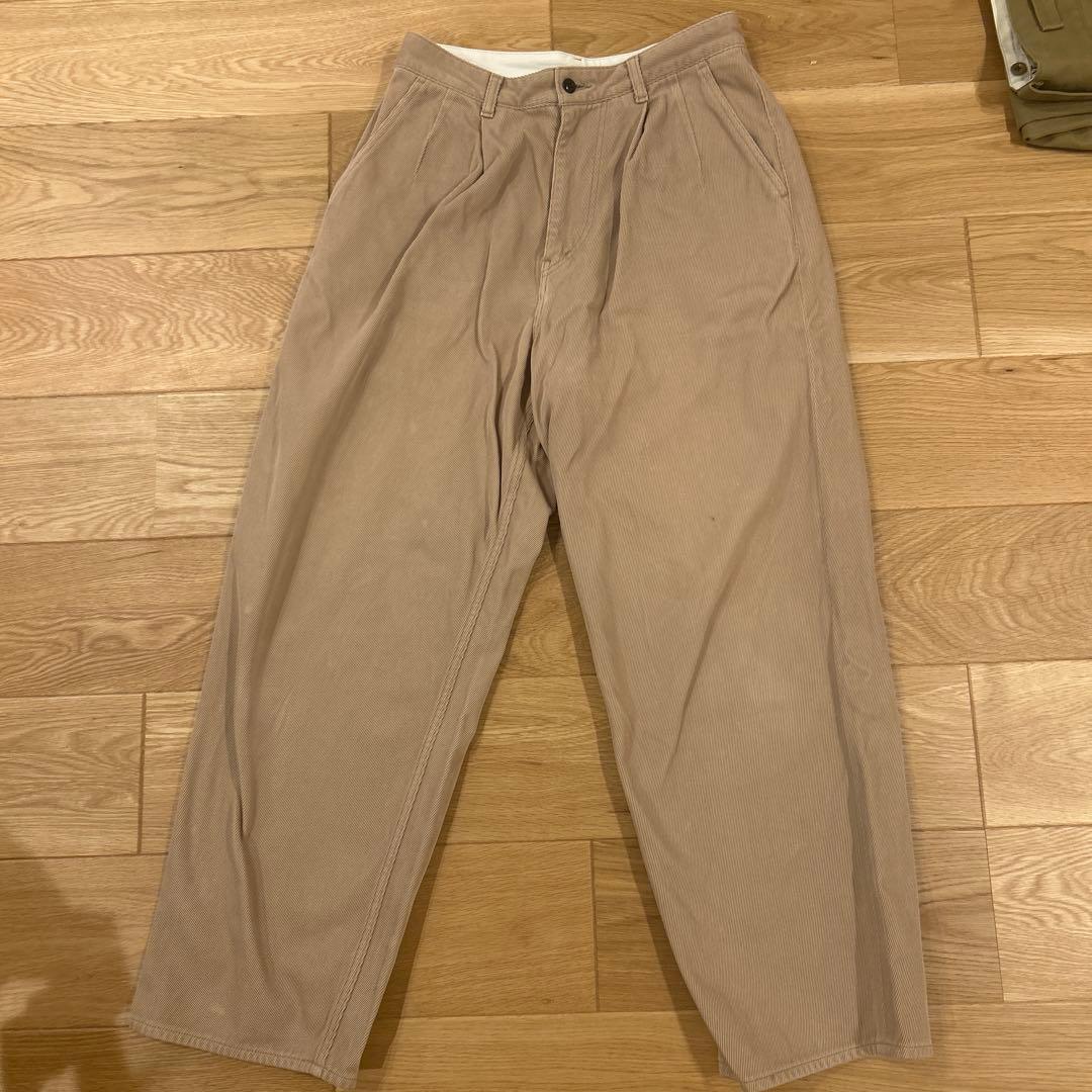 パンツ Graphpaper HARD TWILL TWO TUCK PANTS