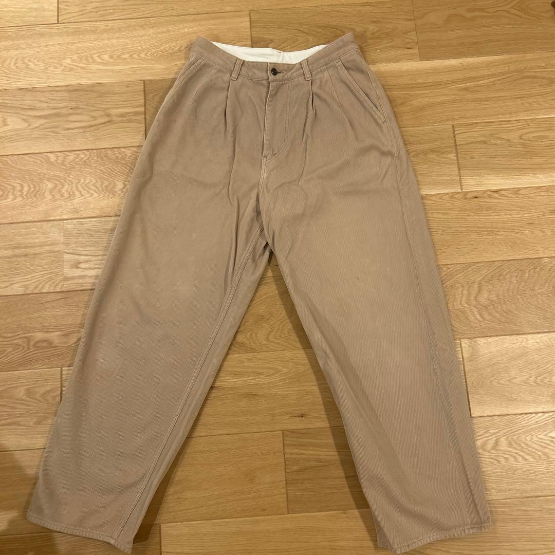 パンツ Graphpaper HARD TWILL TWO TUCK PANTS