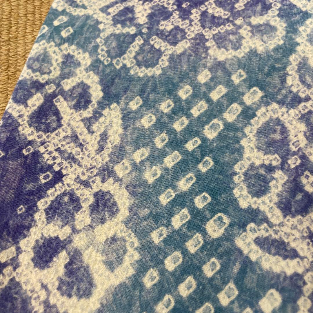 沙*京様 新品 手絞り 有松絞り 綿 裏地麻 半巾帯 浴衣帯 和装 半幅帯 ゆか