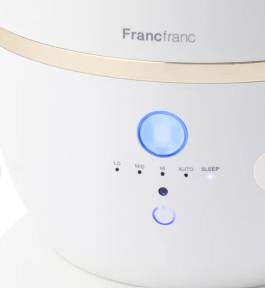 フランフラン シレーヌ ホワイト 上部給水型超音波式2WAY加湿器　美品