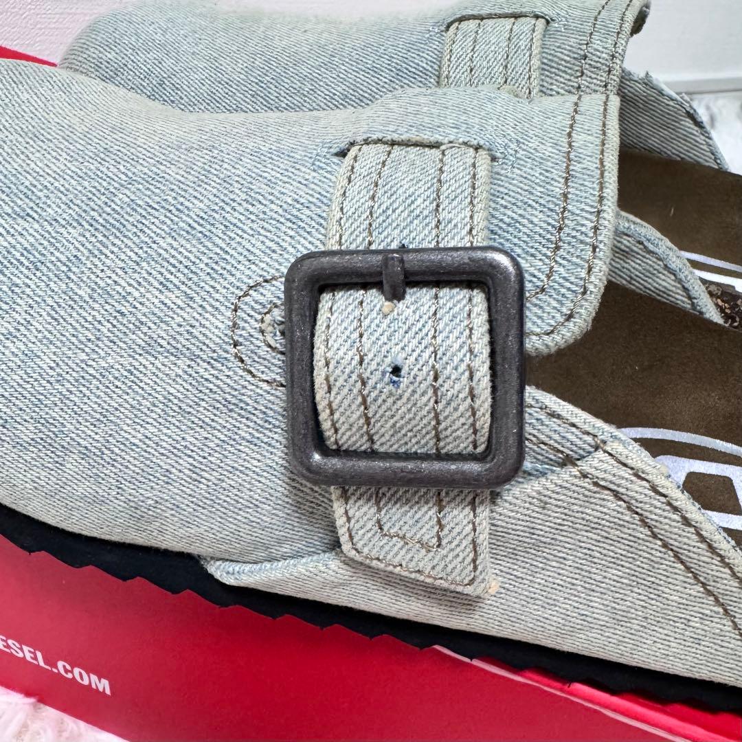 新品 未使用 DIESEL ディーゼル サンダル デニム 25.5 箱付き