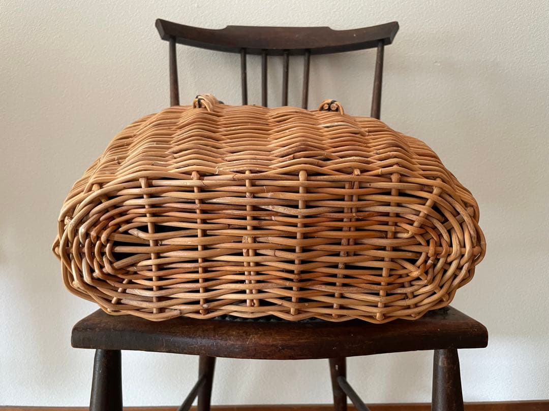 破損あり値下げします！エバゴス　ebagos 紅籐　ブライドル　かごバッグ