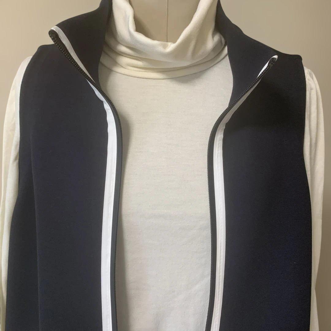 HiROKO KOSHINO TRUNK Wジップロングベストトップス