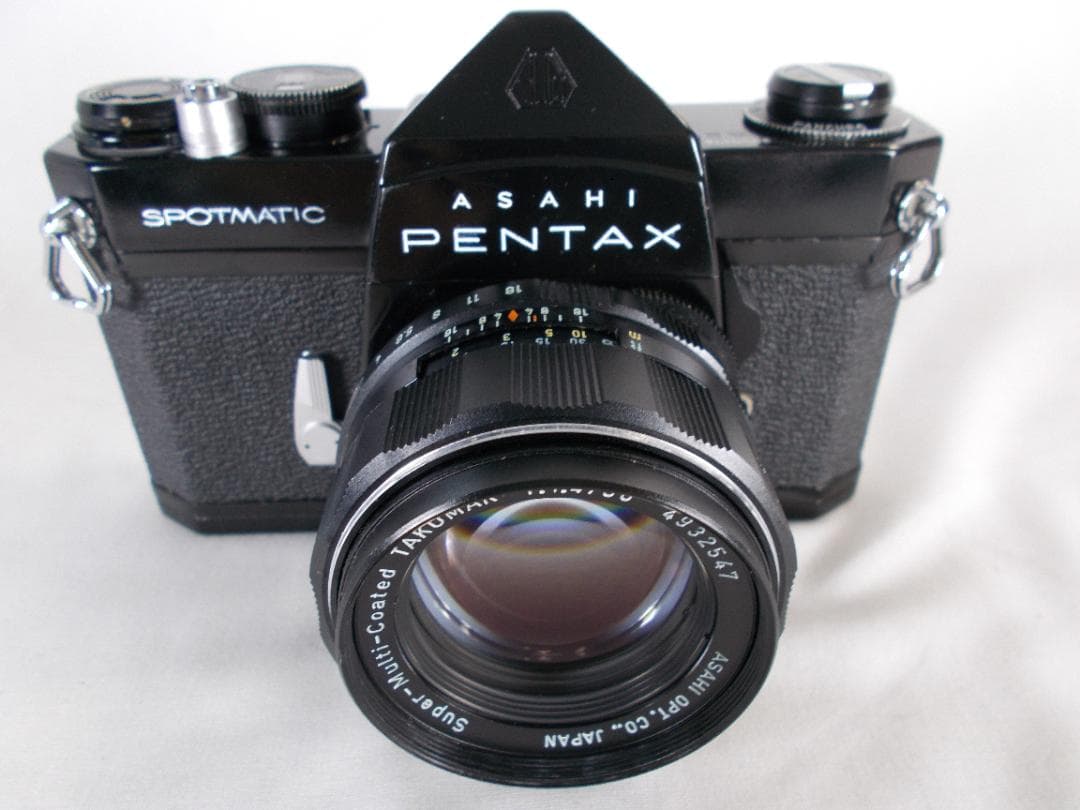 フィルムカメラ 整備済　Pentax SP　+ レンズ f/1.4　Q262