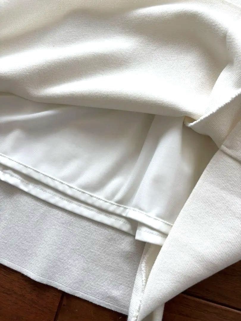 FOXEY ワンピース ニット 38 ホワイト