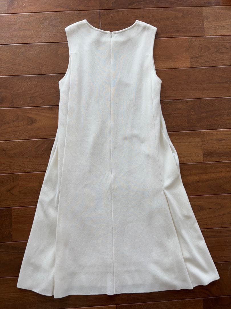 FOXEY ワンピース ニット 38 ホワイト