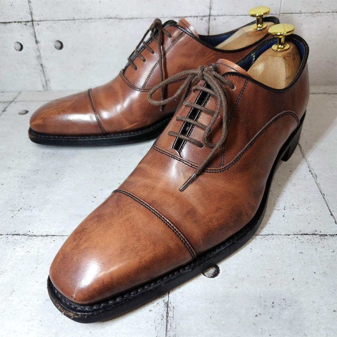 【美品】 リーガル REGAL W61 ストレートチップ 茶 24.5cm