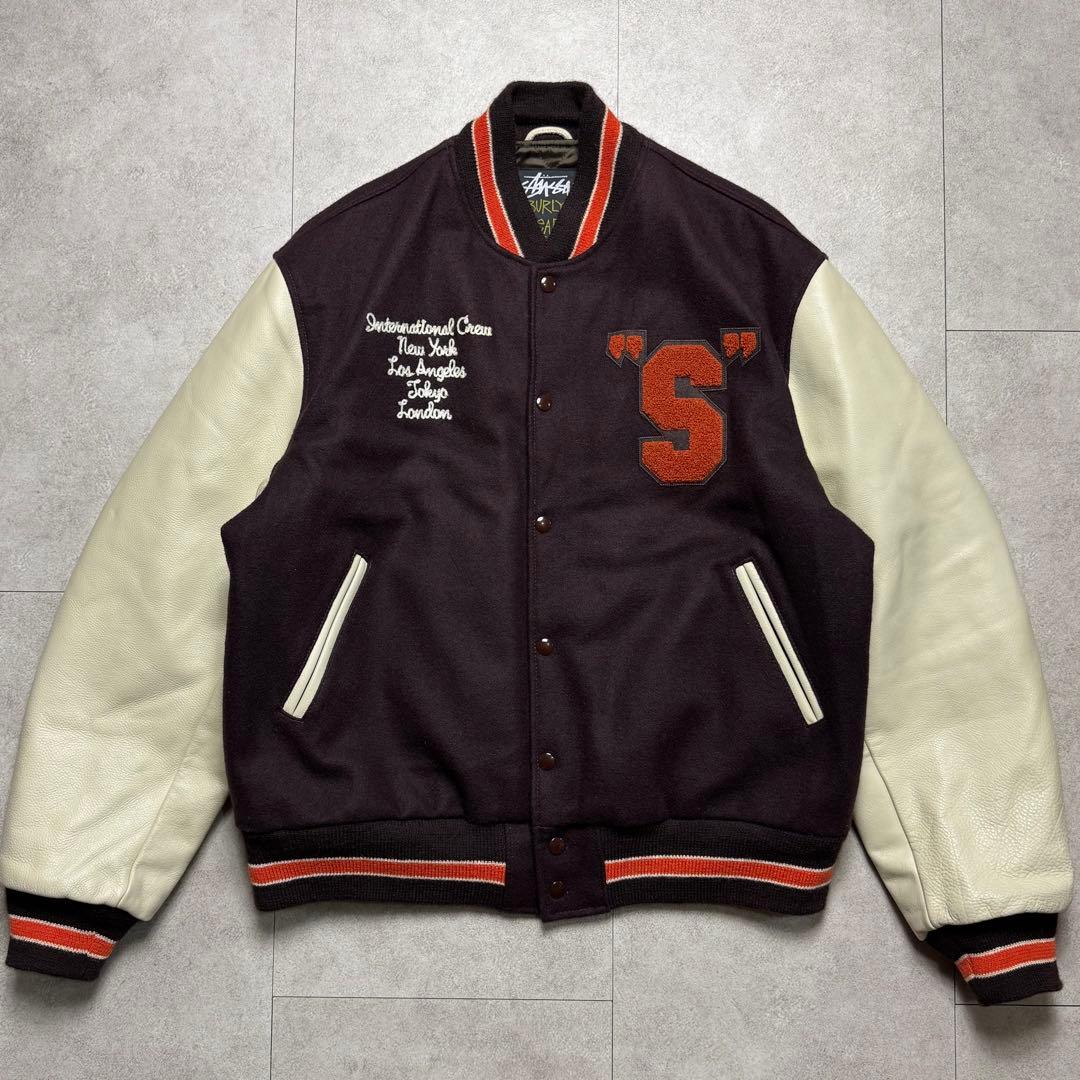 STUSSY 世界1000着限定 2003年製 varsity jacket