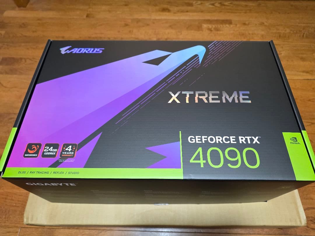 グラフィックボード・グラボ・ビデオカード RTX4090 AORUS XTREME WATERFORCE 24G
