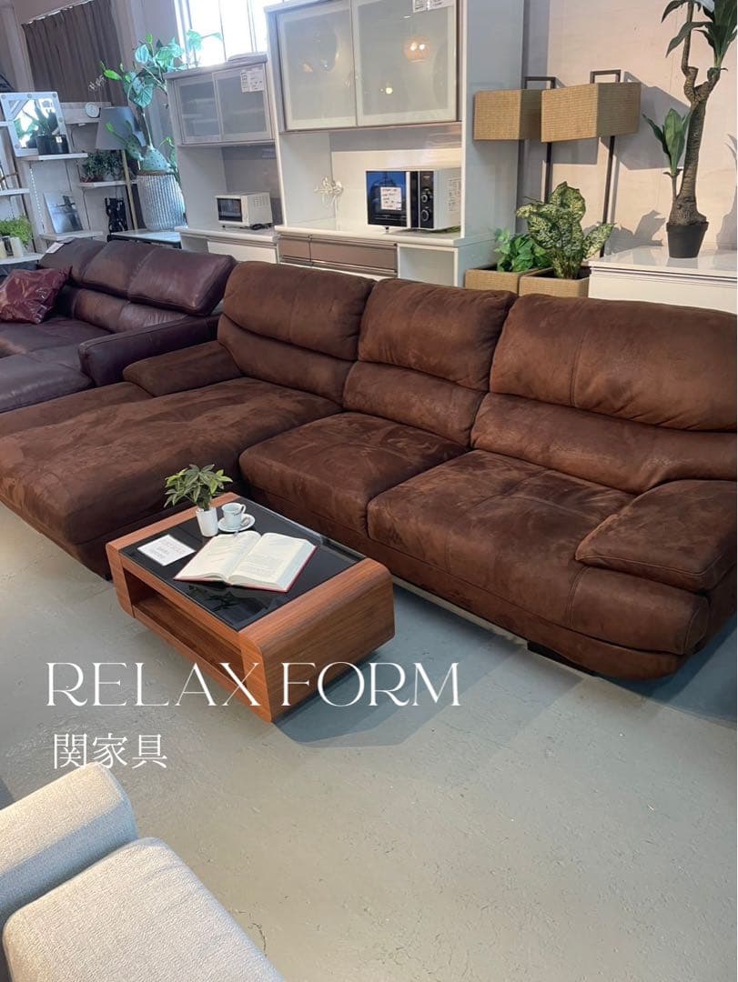 TMS　カウチソファ　レザーテックス　関家具　【展示品】