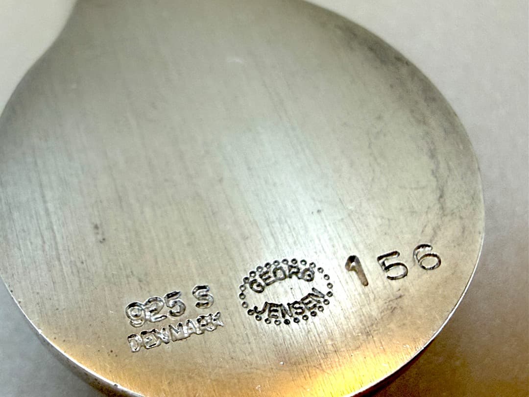 【未使用】  ヘマタイト シルバー ペンダントトップ 北欧