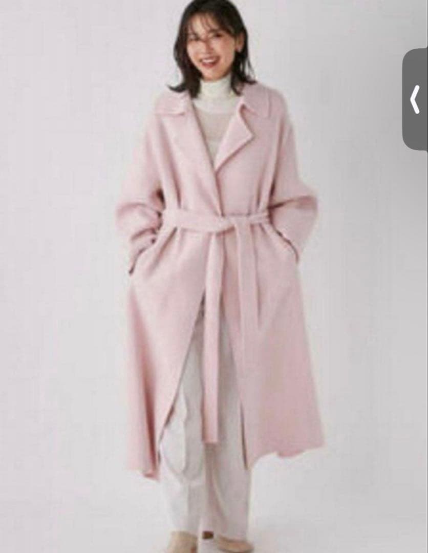 即発送！FRAY I.D ウールトレンチリバーコート　ピンク♡ゆん