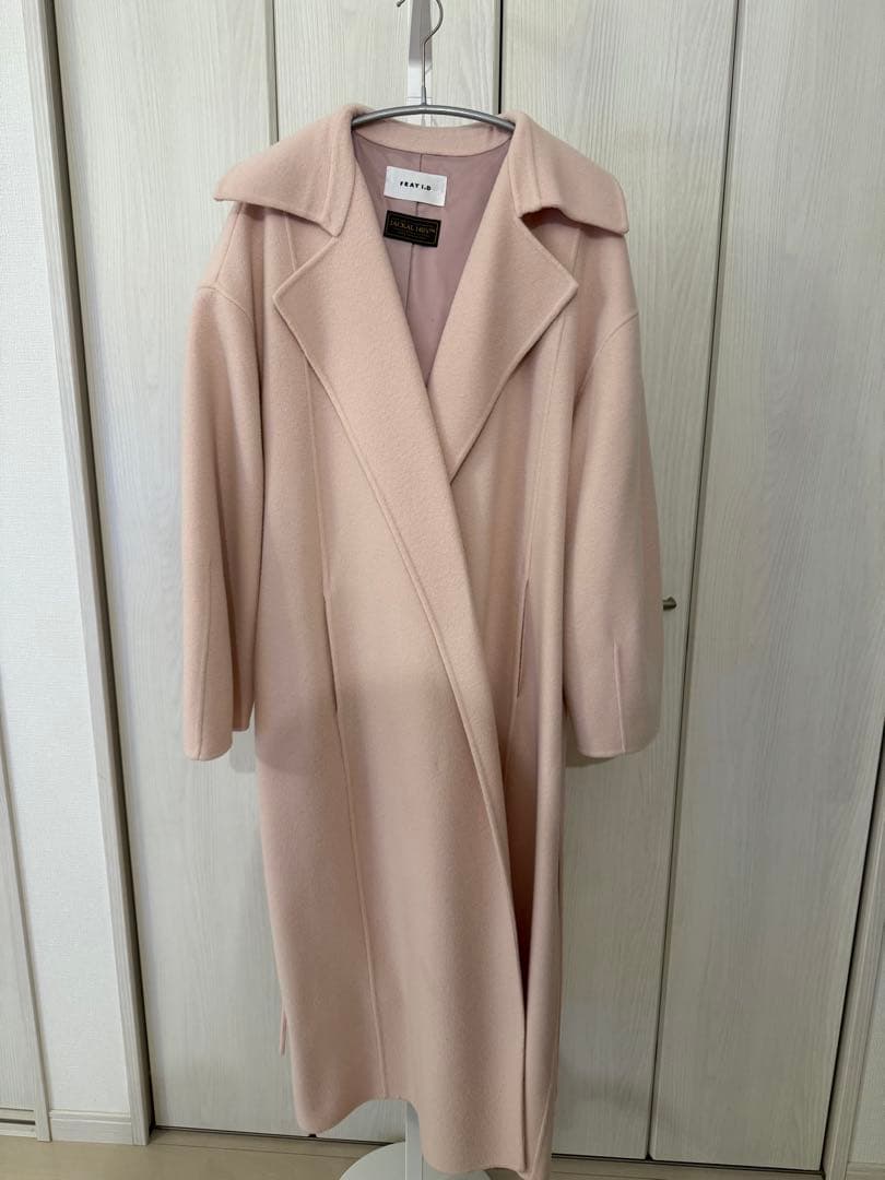 即発送！FRAY I.D ウールトレンチリバーコート　ピンク♡ゆん