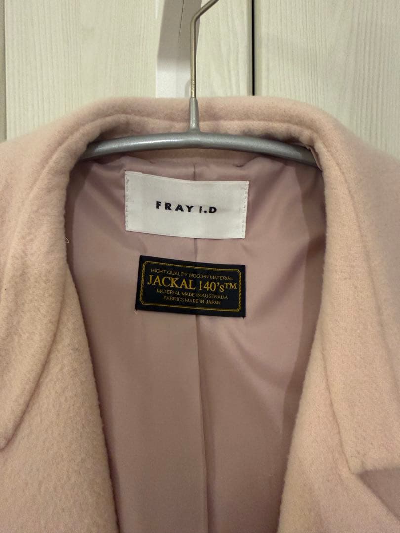 即発送！FRAY I.D ウールトレンチリバーコート　ピンク♡ゆん