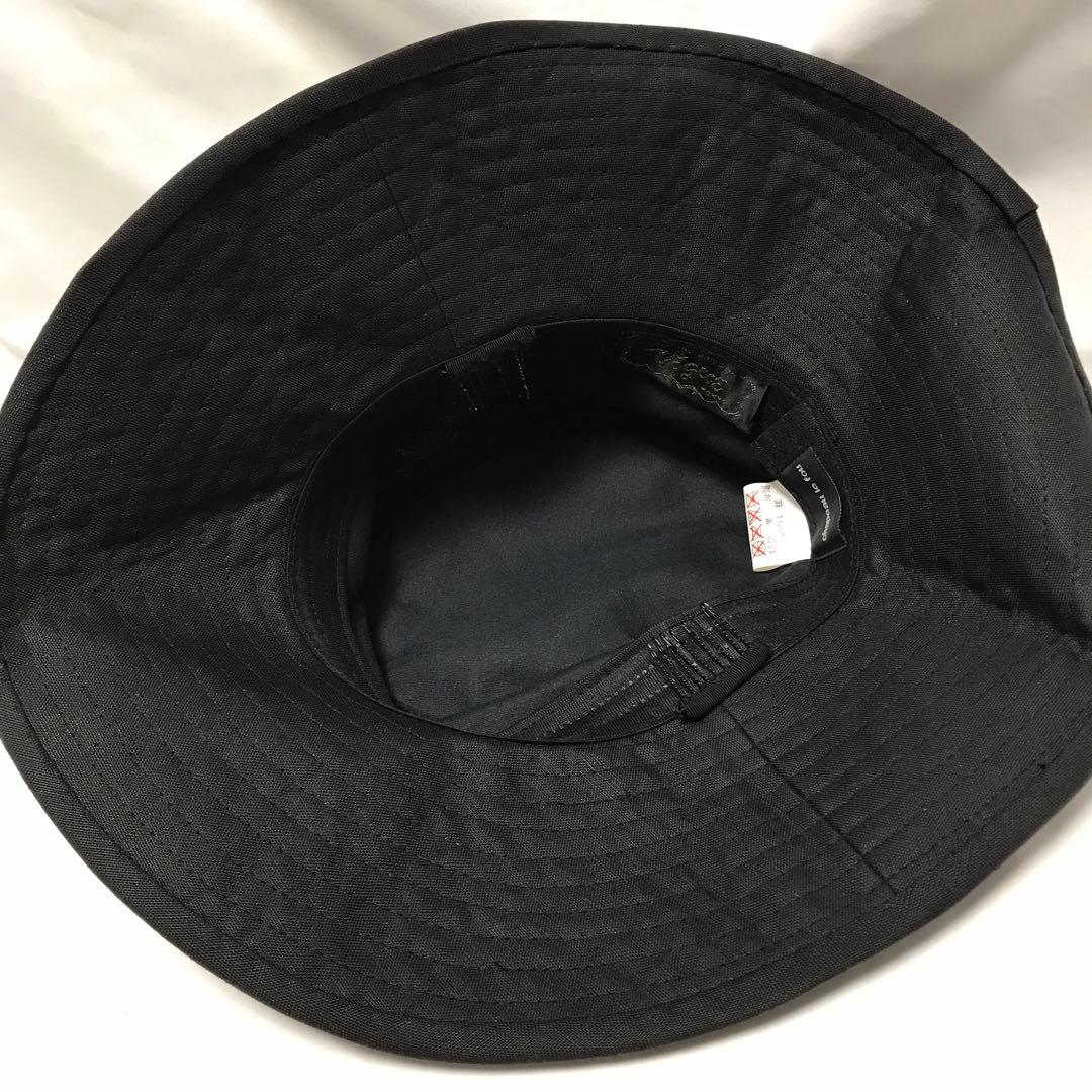 銀座マギー　麻布　黒×グレーストライプ　共布コサージュ　リボン