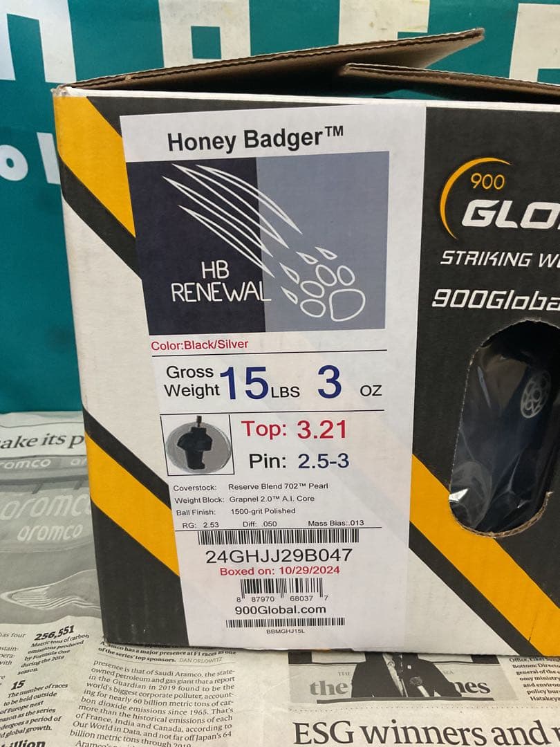 新品　900グローバル・ハニーバジャーRENEWAL 15p3oz (AAA)