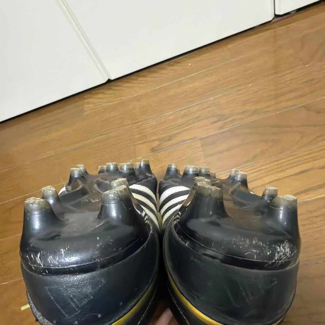 仮*ガ様 adidas サッカー ブラック/ホワイト/ゴールド adipure