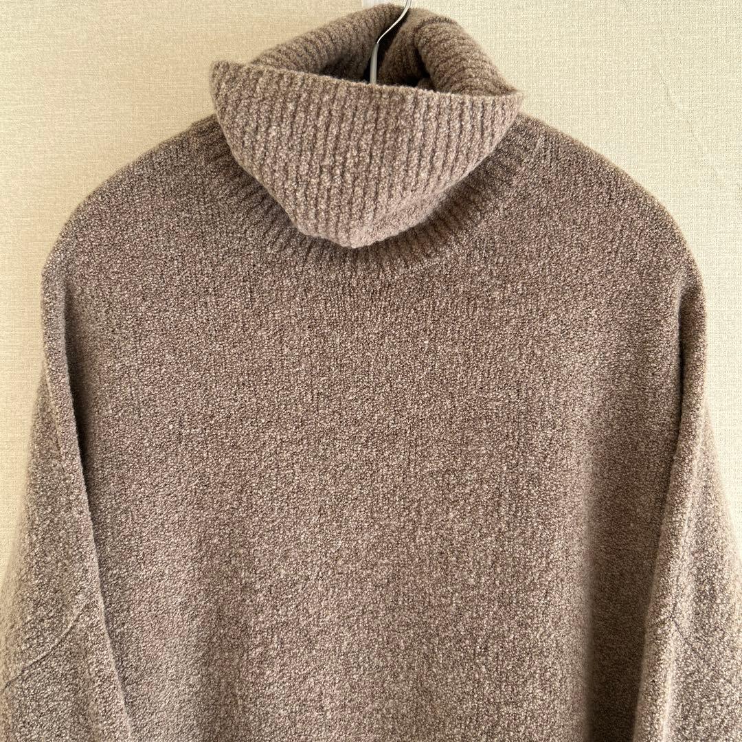 ◆クリーニング済◆カレンソロジー ウールポアンニットワンピース ベージュ F