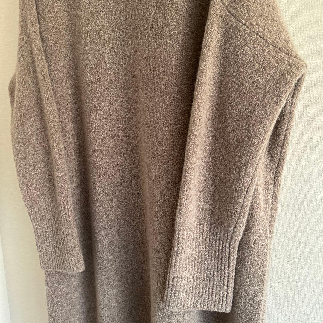 ◆クリーニング済◆カレンソロジー ウールポアンニットワンピース ベージュ F