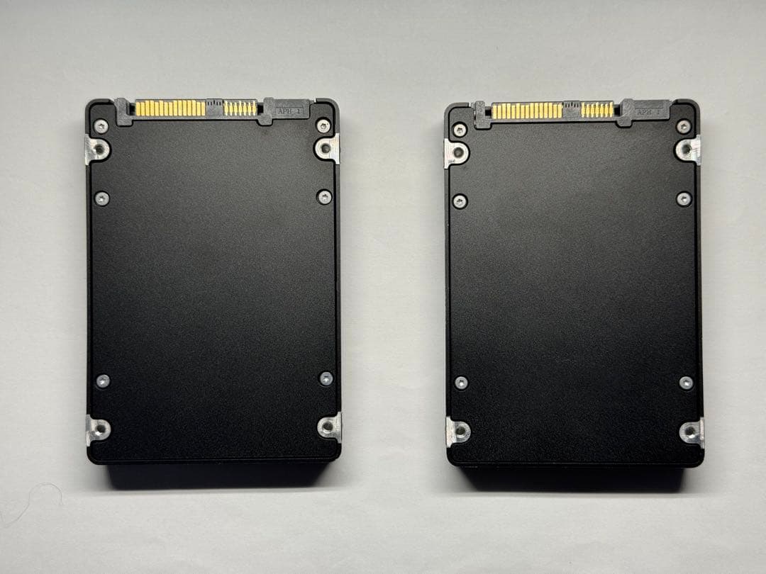 7.68TB(物理8TB) SAS SSD 2基(計15.36TB≒16TB)